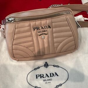 Prada Impunture Soft Calf Belt Bag. NEW never used.